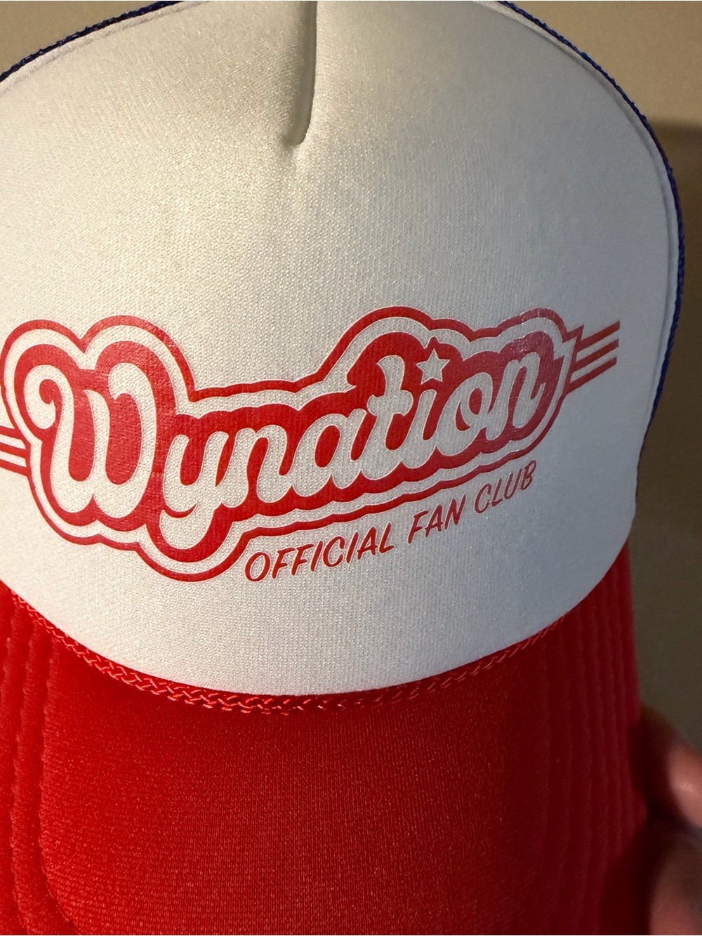 Wynonna Judd OTTO White and Red Wynation Trucker Hat